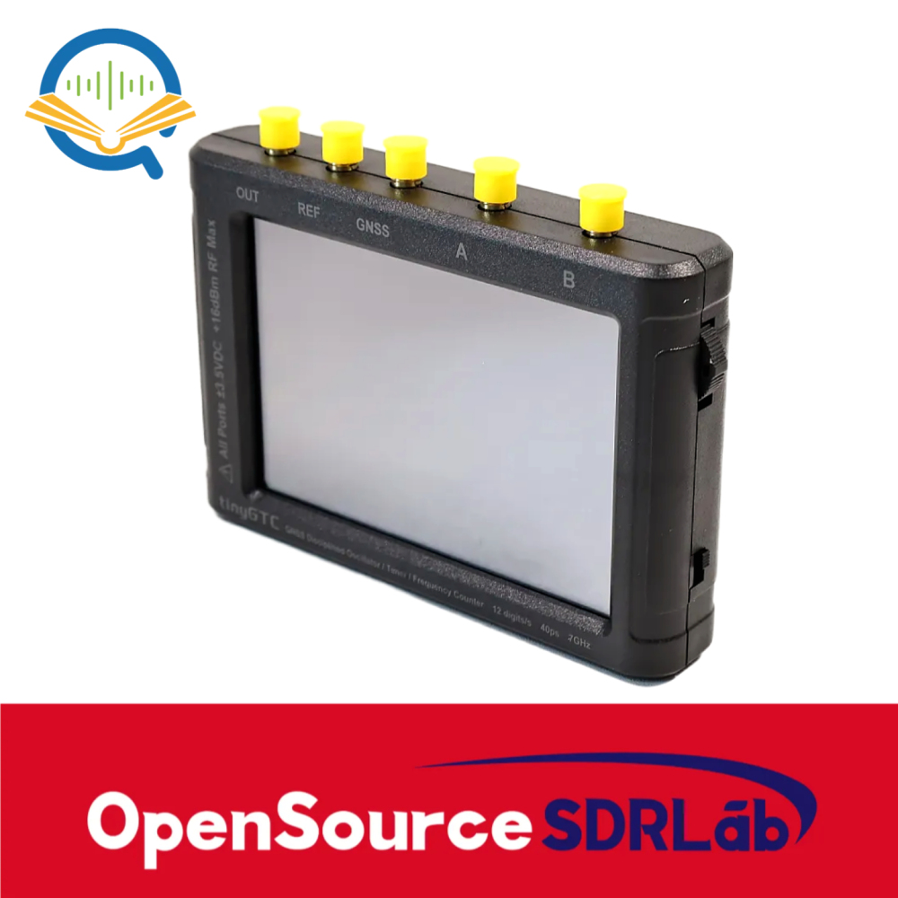 OpenSourceSDRLab TINYGTC 0.1Hz-7GHz Handheld 12Bit High Precision Frequency Counter Built-in GNSS Disciplined Oscillator