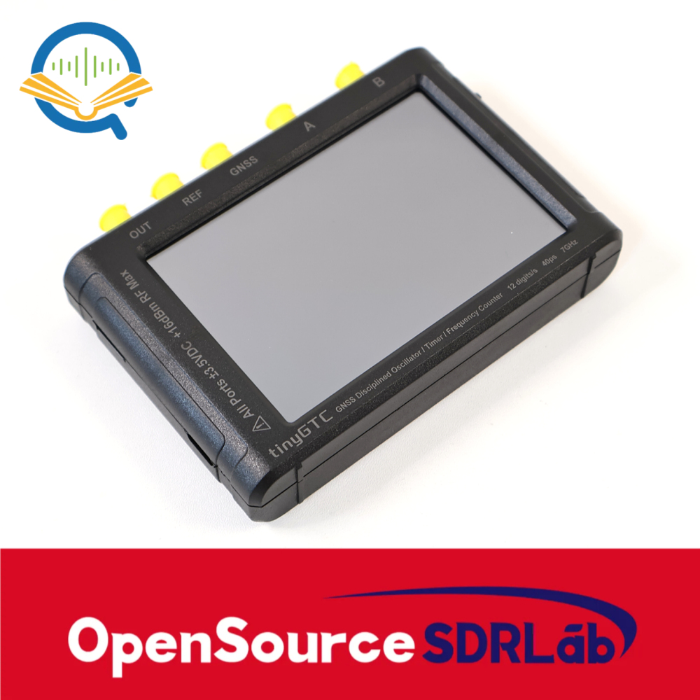 OpenSourceSDRLab TINYGTC 0.1Hz-7GHz Handheld 12Bit High Precision Frequency Counter Built-in GNSS Disciplined Oscillator