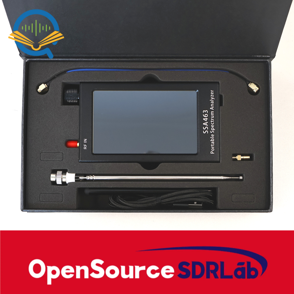 OpenSourceSDRLab SSA463 Portable 35MHz-6.3GHz High Precision Spectrum Analyzer with 4.3-inch Screen