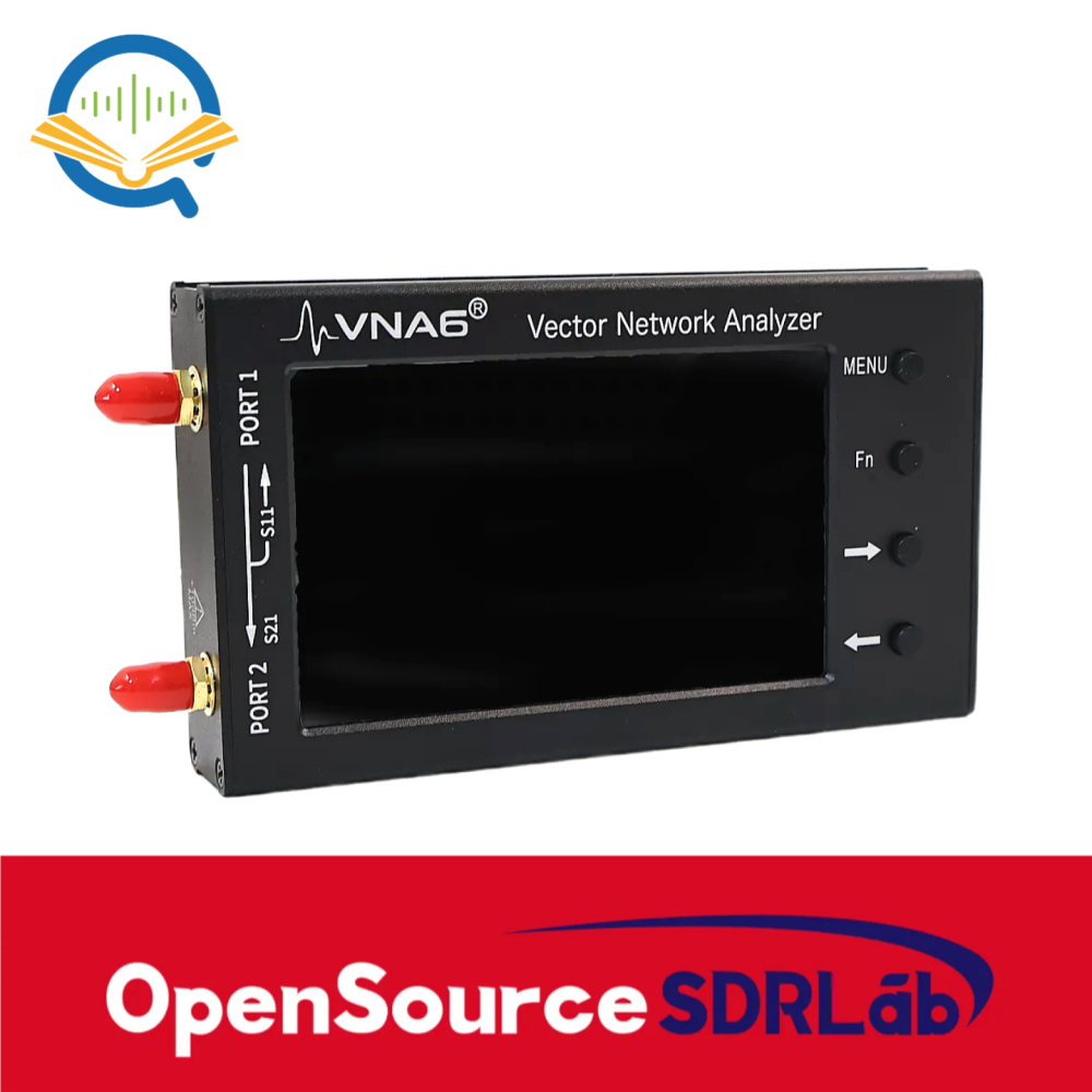 OpenSourceSDRLab VNA6 Vector Network Analyzer 1M-6300MHz Dual-Port Handheld Device S11 S21 Antenna Analyzer 4-Inch Display
