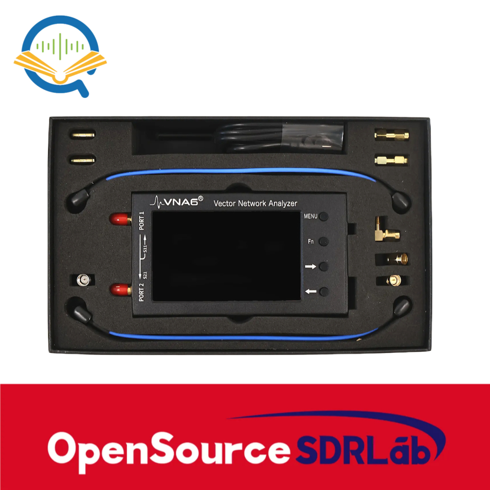 OpenSourceSDRLab VNA6 Vector Network Analyzer 1M-6300MHz Dual-Port Handheld Device S11 S21 Antenna Analyzer 4-Inch Display