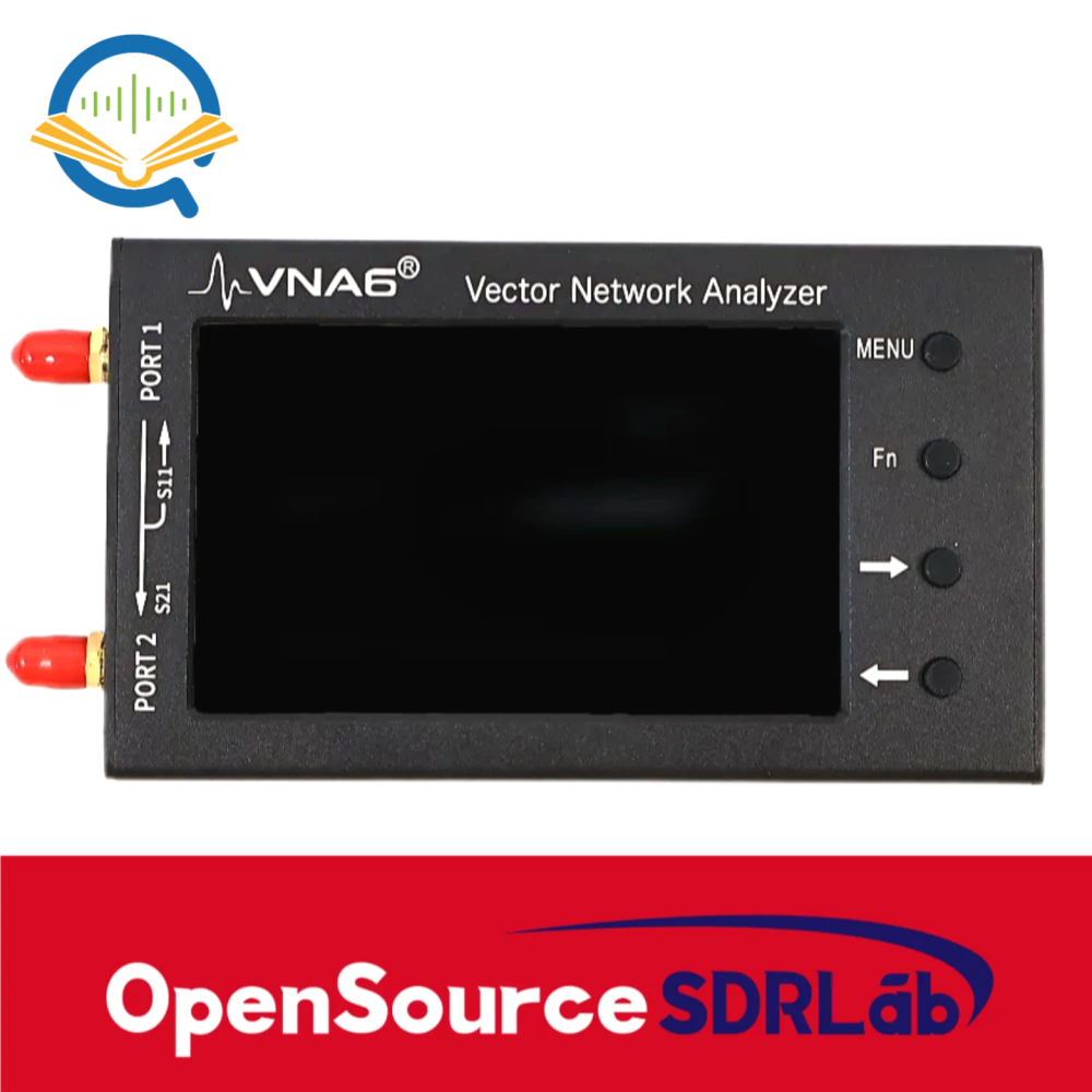 OpenSourceSDRLab VNA6 Vector Network Analyzer 1M-6300MHz Dual-Port Handheld Device S11 S21 Antenna Analyzer 4-Inch Display