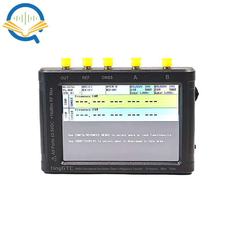 OpenSourceSDRLab TINYGTC 0.1Hz-7GHz Handheld 12Bit High Precision Frequency Counter Built-in GNSS Disciplined Oscillator