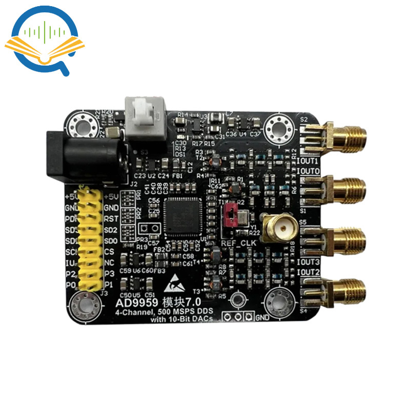 OpenSourceSDRLab AD9959 Module, High-Speed DDS Module, Four Channels, 200M with 4 RF Transformers, Signal Generator