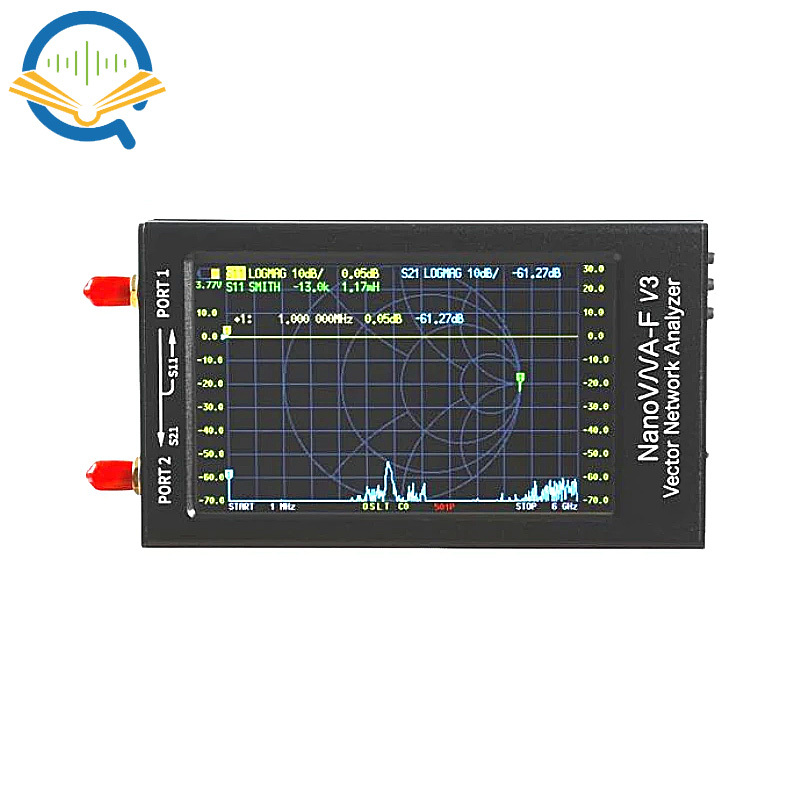 OpenSourceSDRLab  NanoVNA-F V3 1MHz-6GHz Portable Vector Network Analyzer VNA for MF/HF/VHF/UHF/SHF Antenna