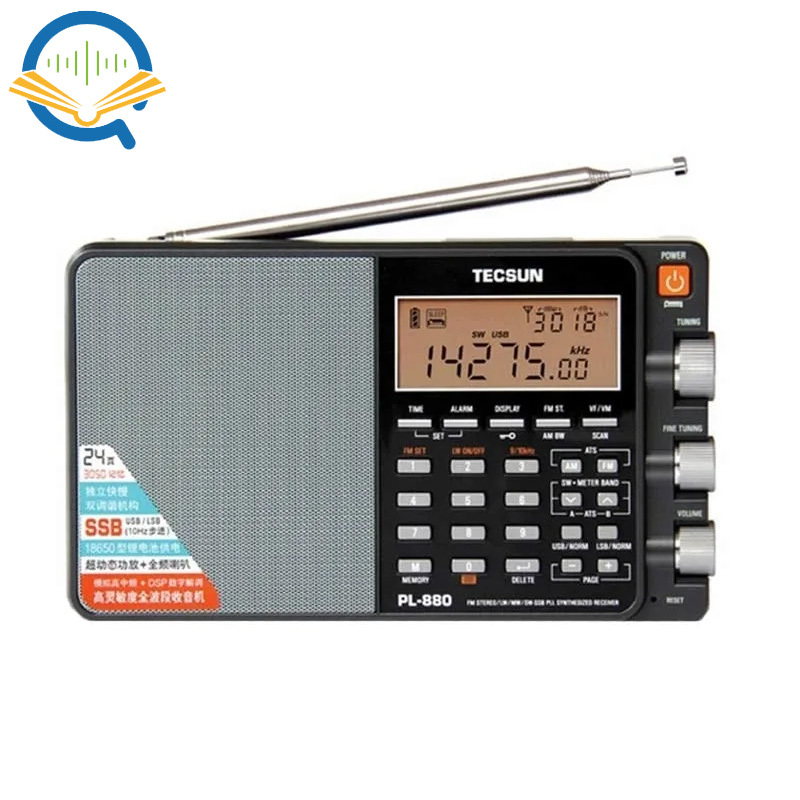 TECSUN PL-880 Portable Full Band with LW/SW/MW SSB PLL Modes FM (64-108mHz) 87.5-108 MHz (Germany) Internet Stereo