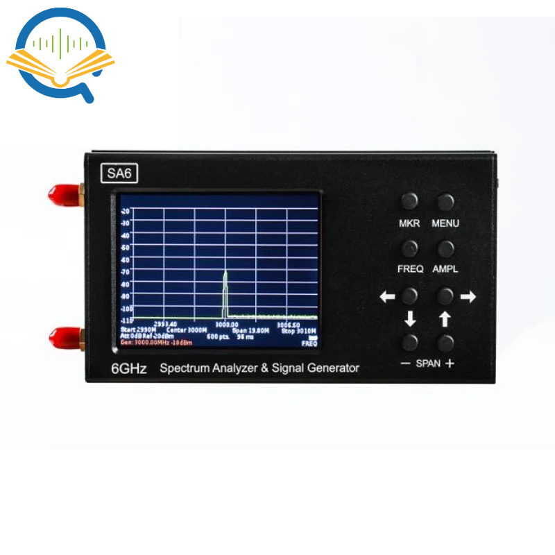 SA6 Portable Spectrum Analyzer Signal Generator 3.2 inch Touched Screen Handheld Spectrum Analyzer Signalizer Signal Tester