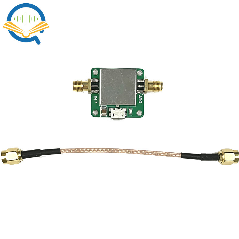 50M-6GHz Low Noise RF Amplifier Ultra Wideband Gain 20dB MicroUSB Power Supply