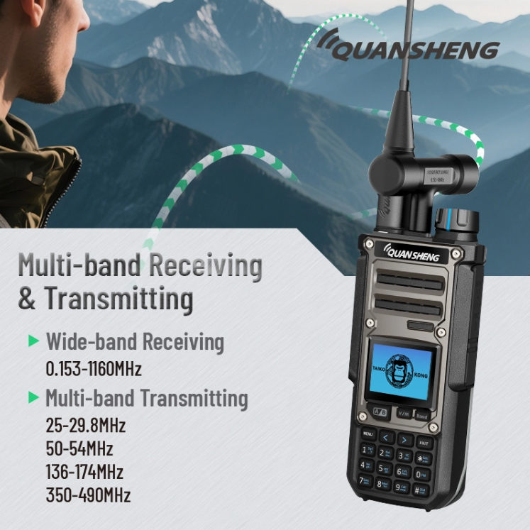 OpenSourceSDRLab TK11(8) Universal/Smart Code Breaking Walkie Talkie Frequency Meter Two Way Radio