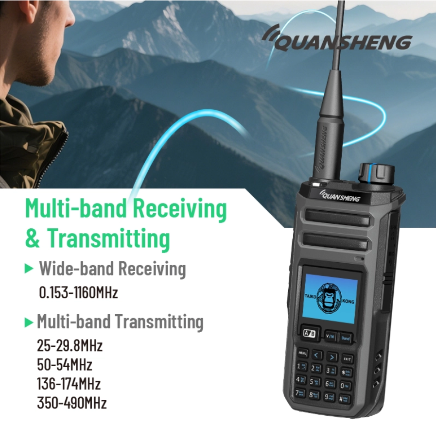 OpenSourceSDRLab TK11(5) 10W Dual Band Radio UHF+VHF Walkie Talkie SSB CB HF CW AM FM Ham Radio Amateur