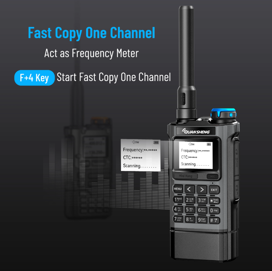 OpenSourceSDRLab UV-K1 Handheld Two Way Radio 200 Channels CTCSS DCS Cross-Band Intercom DTMF VOX Emergency Alarm Type-C Walkie Talkie