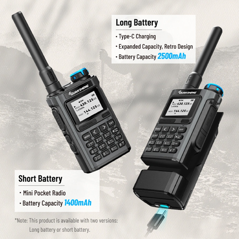 OpenSourceSDRLab UV-K1 Handheld Two Way Radio 200 Channels CTCSS DCS Cross-Band Intercom DTMF VOX Emergency Alarm Type-C Walkie Talkie