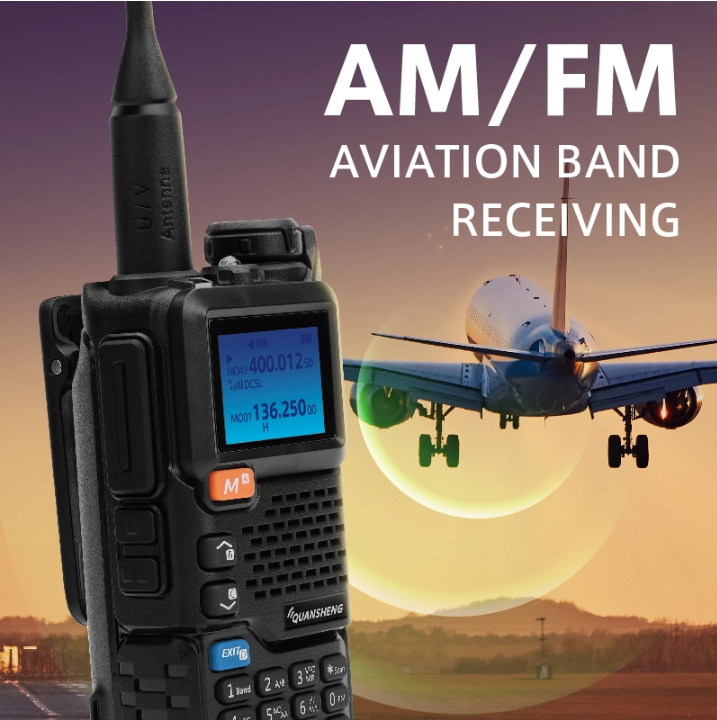 OpenSourceSDRLab UV-5R Plus Portable Multi Band Ham Radio Transceiver Type-C Handheld Two Way Radio AM/FM Aviation Air Band Reception