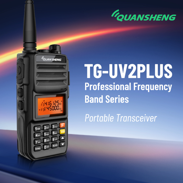OpenSourceSDRLab TG-UV2 PLUS  Long Distance Dual Band Handheld Transceiver 10W High Output Power Walkie Talkie with FM Two Way Radio