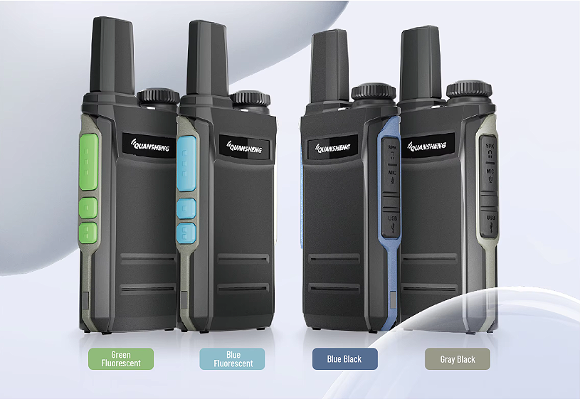 OpenSourceSDRLab TG-A1 Ultra Slim Walkie Talkie Fluorescent Keys One Key & Wireless Frequency Copy Type-C Portable FM Transceiver