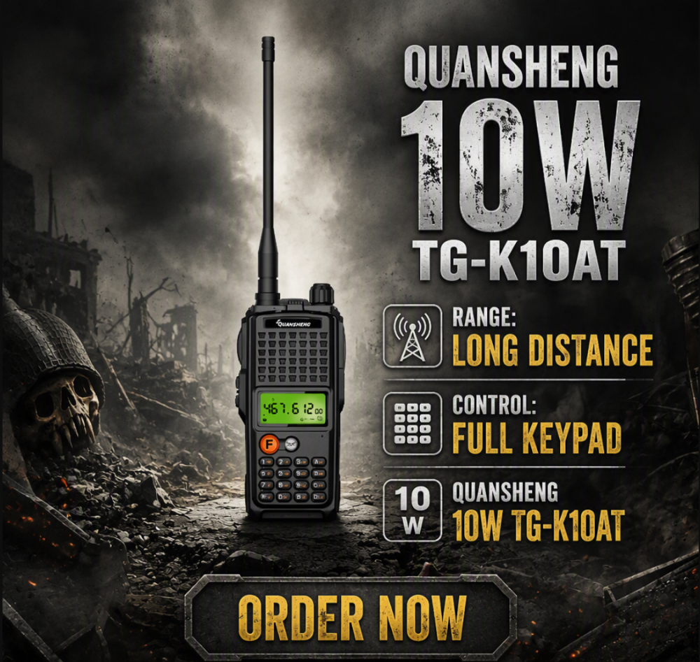 OpenSourceSDRLab TG-K10AT Professional Two Way Radio 10W Output Power 4000mAh Battery Long Standby Walkie Talkie for Taxi Fleet