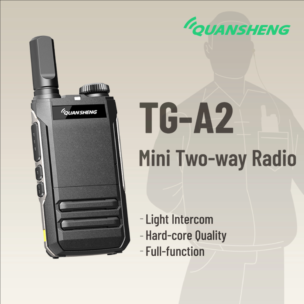 OpenSourceSDRLab TG-A2 Portable FM Transceiver Two Way Radio One Key Copy Frequency Channel Lock Type-C Charging Analog Walkie Talkie