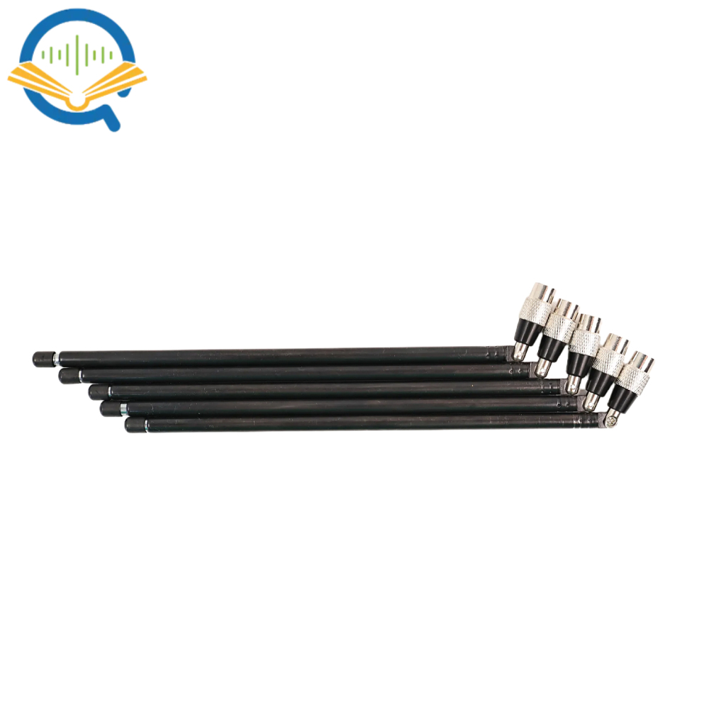 OpenSourceSDRLab 1pcs SMA male 88MHz-1GHz black stainless steel plated rod antenna compatible with HackRF Pro