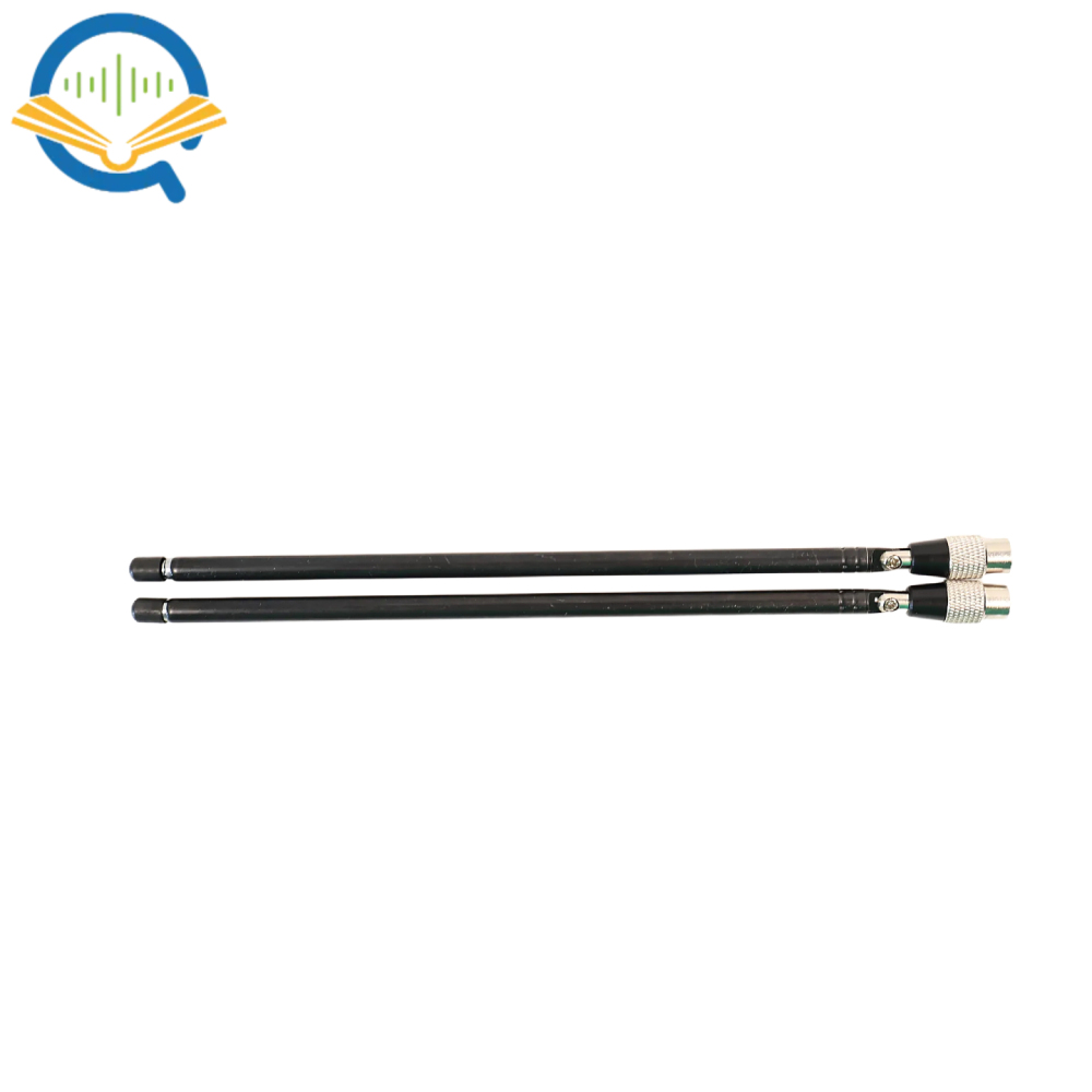 OpenSourceSDRLab 1pcs SMA male 88MHz-1GHz black stainless steel plated rod antenna compatible with HackRF Pro