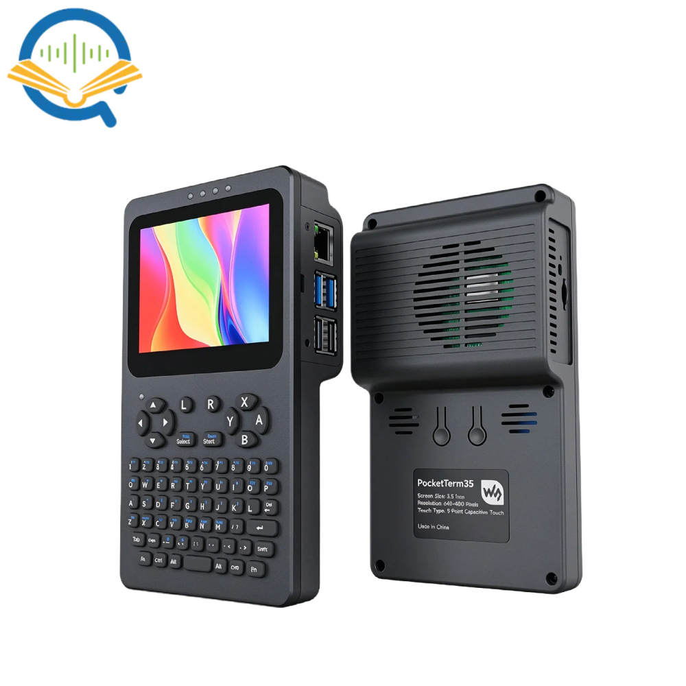 OpenSourceSDRLab PocketTerm35 Palm Linux Full Fit Touch Screen Supports Raspberry Pi 4B/5 Development and Debugging Devices