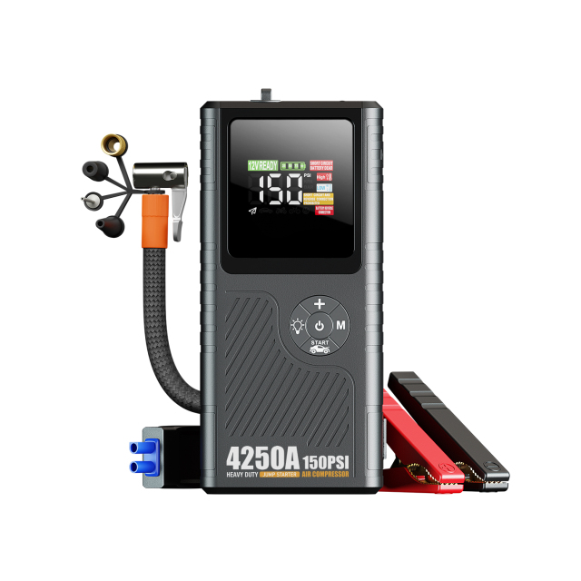 Compact Portable Car Jump Starter Power Bank Booster Car Battery  Air Pump On-the-Go Tire Inflation,GZ JOLLY FLYING LTD