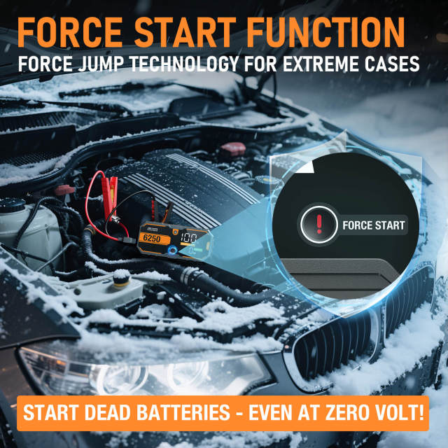 JF Starter F40-6250 pro | CCA 960, 6000mAh Portable Car Jump Starter & Power Bank | For 10.0L gasoline / 6.5L diesel Engines  |  OEM Customizable,GZ Jolly Flying Ltd