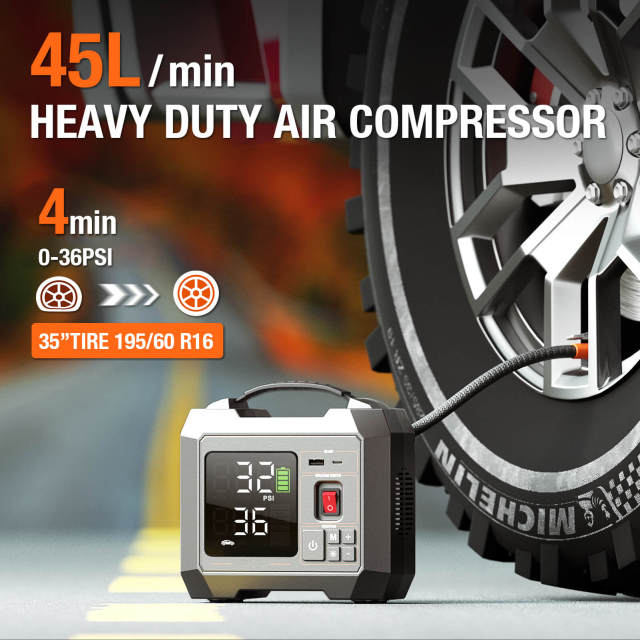 JF Starter Air5-300 Black | 16000mAh Portable Car air pump & Power Bank | OEM Customizable,GZ Jolly Flying Ltd