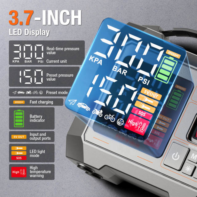 JF Starter Air5-300 Black | 16000mAh Portable Car air pump & Power Bank | OEM Customizable,GZ Jolly Flying Ltd