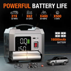 JF Starter Air5-300 Black | 16000mAh Portable Car air pump & Power Bank | OEM Customizable,GZ Jolly Flying Ltd