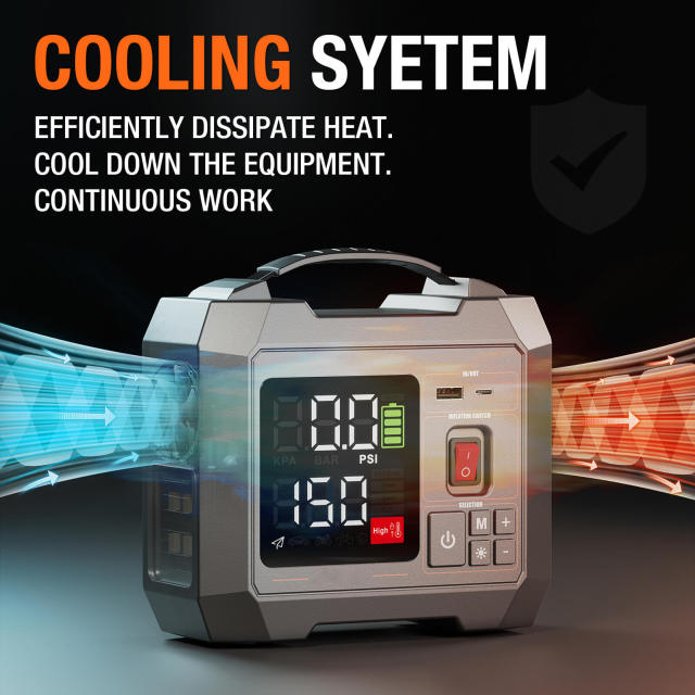 JF Starter Air5-300 Black | 16000mAh Portable Car air pump & Power Bank | OEM Customizable,GZ Jolly Flying Ltd