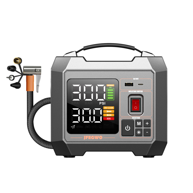 JF Starter Air5-300 Black | 16000mAh Portable Car air pump & Power Bank | OEM Customizable,GZ Jolly Flying Ltd