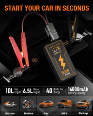 JF Starter F65-8250 | CCA 960, 16000mAh Portable Car Jump Starter & Power Bank | For 10.0L gasoline / 6.5L diesel Engines  |  OEM Customizable,GZ Jolly Flying Ltd