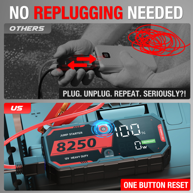 JF Starter F40-8250 pro | CCA 960, 16000mAh Portable Car Jump Starter & Power Bank | For 10.0L gasoline / 6.5L diesel Engines  |  OEM Customizable,GZ Jolly Flying Ltd