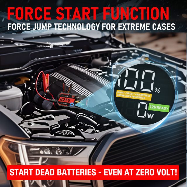 JF Starter F40-8250 pro | CCA 960, 16000mAh Portable Car Jump Starter & Power Bank | For 10.0L gasoline / 6.5L diesel Engines  |  OEM Customizable,GZ Jolly Flying Ltd
