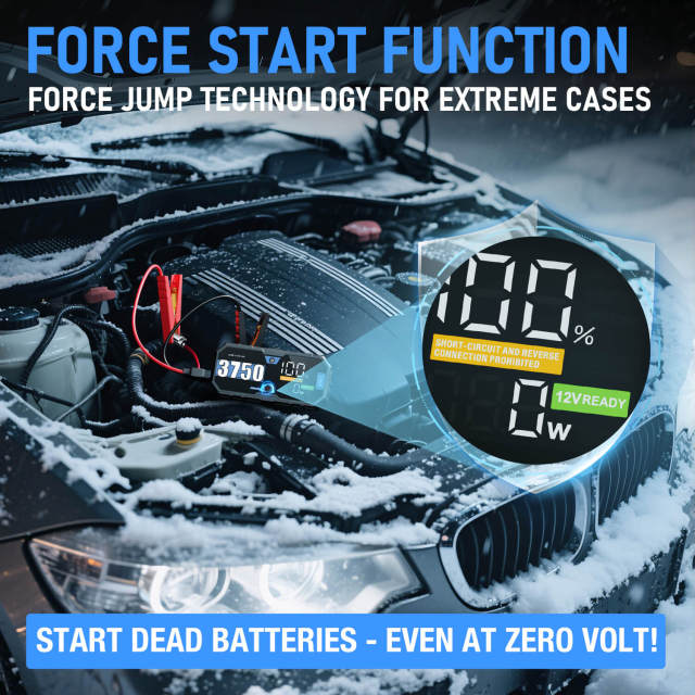 JF Starter F40-3750 pro | CCA 620, 10000mAh  Portable Car Jump Starter & Power Bank | For 7.0L gasoline / 4.0L diesel Engines  |  OEM Customizable,GZ Jolly Flying Ltd