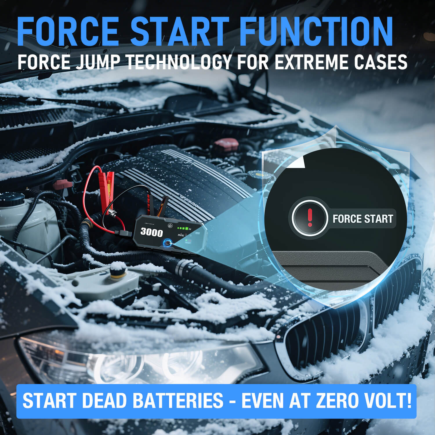 JF Starter F40-3000 | CCA 620, 10000mAh Portable Car Jump Starter & Power Bank | For 7.0L gasoline / 4.0L diesel Engines  |  OEM Customizable,GZ Jolly Flying Ltd