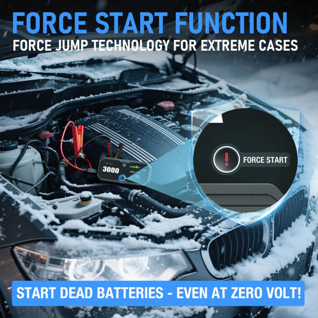 JF Starter F40-3000 | CCA 620, 10000mAh Portable Car Jump Starter & Power Bank | For 7.0L gasoline / 4.0L diesel Engines  |  OEM Customizable,GZ Jolly Flying Ltd