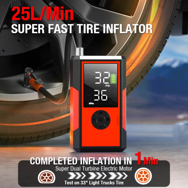 JF Starter Air5-200 Red | 6000mAh Portable Car air pump | OEM Customizable,GZ Jolly Flying Ltd