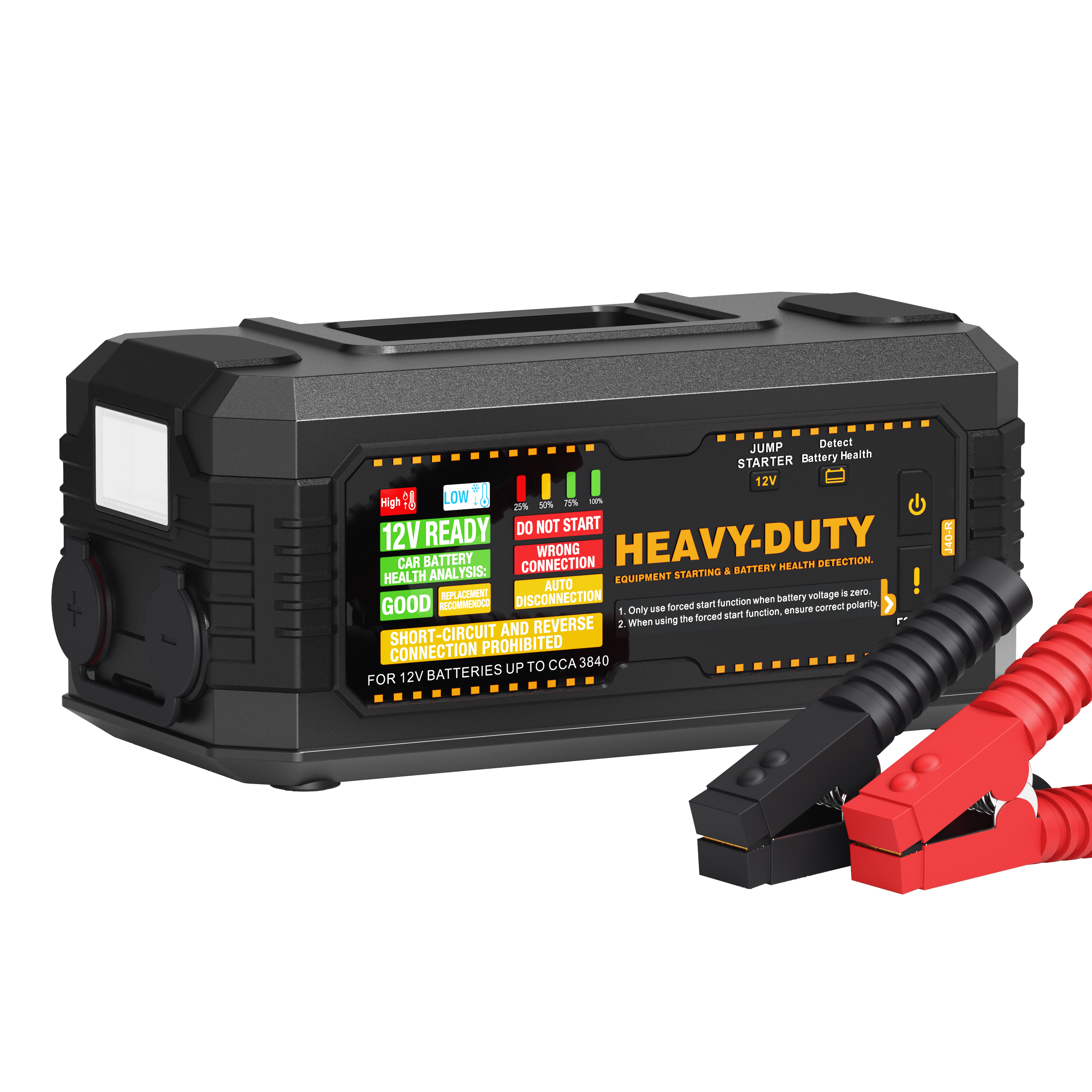 JF Starter J40-R | CCA 3840 , 64000mAh Professional Vehicle Jump Starter & Power Bank | For 16L Gas / 16L Diesel Engines  |  OEM Customizable,GZ Jolly Flying Ltd