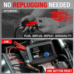 JF Starter CS02-8000 | CCA 960, 16000mAh Portable Car Jump Starter & Power Bank & Air pump  | For 10.0L gasoline / 6.5L diesel Engines  |  OEM Customizable,GZ Jolly Flying Ltd