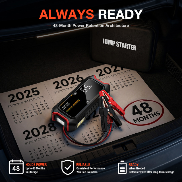 JF Starter F40-H100 | CCA 2000, 32000mAh Portable Car Jump Starter & Power Bank | For 16.0L Gasoline /  12.0L Diesel Engines  |  OEM Customizable,GZ Jolly Flying Ltd