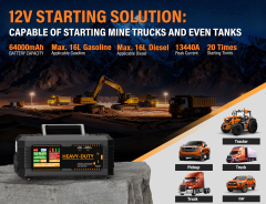 JF Starter J40-R | CCA 3840 , 64000mAh Professional Vehicle Jump Starter & Power Bank | For 16L Gas / 16L Diesel Engines  |  OEM Customizable,GZ Jolly Flying Ltd