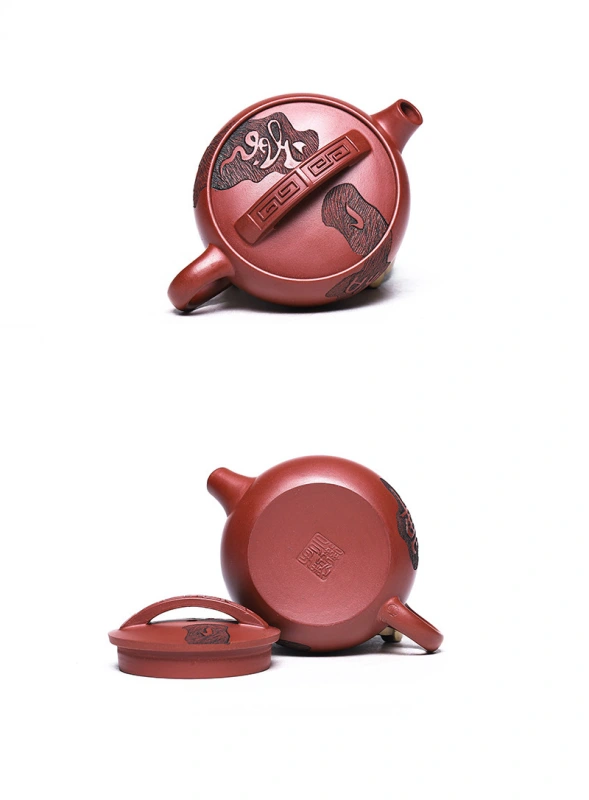 Yixing Handmade Purple Clay Teapot - Dragon Blood Zen