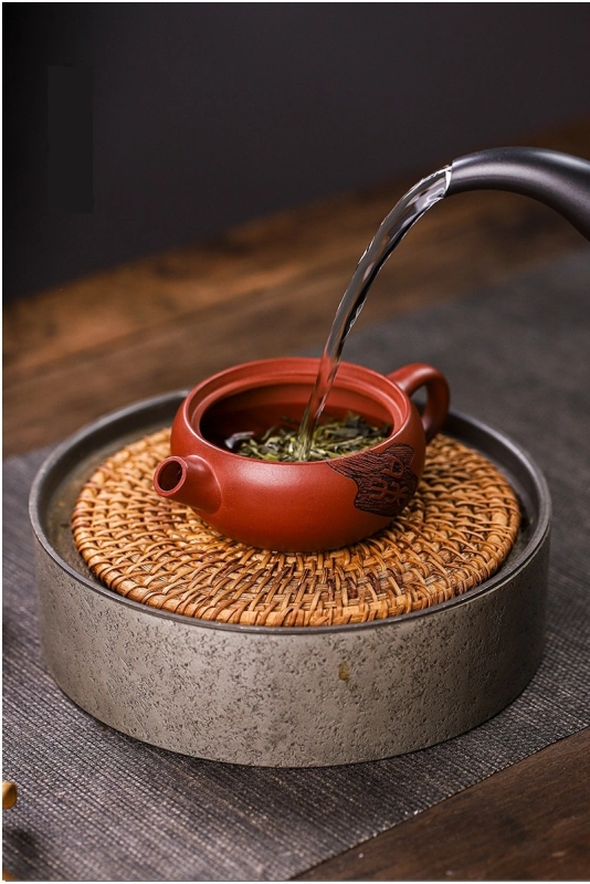 Yixing Handmade Purple Clay Teapot - Dragon Blood Zen