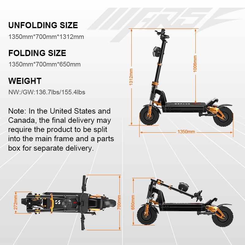 GSPACE Mars 11 GTR Ultimate Off-Road Electric Scooter
