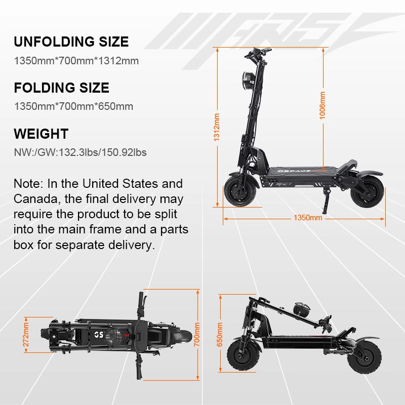 GSPACE Mars 11 GT Ultimate Off-Road Electric Scooter