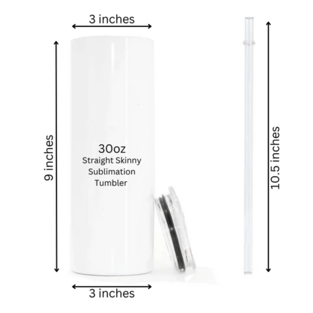 30OZ Sublimation Glossy Tumblers