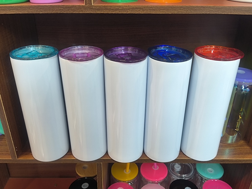 20OZ Sublimation Tumbler With Colored Lids