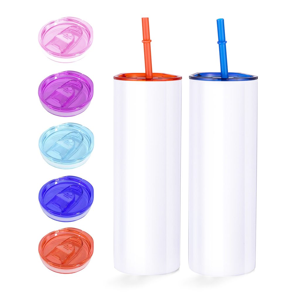 20OZ Sublimation Tumbler With Colored Lids