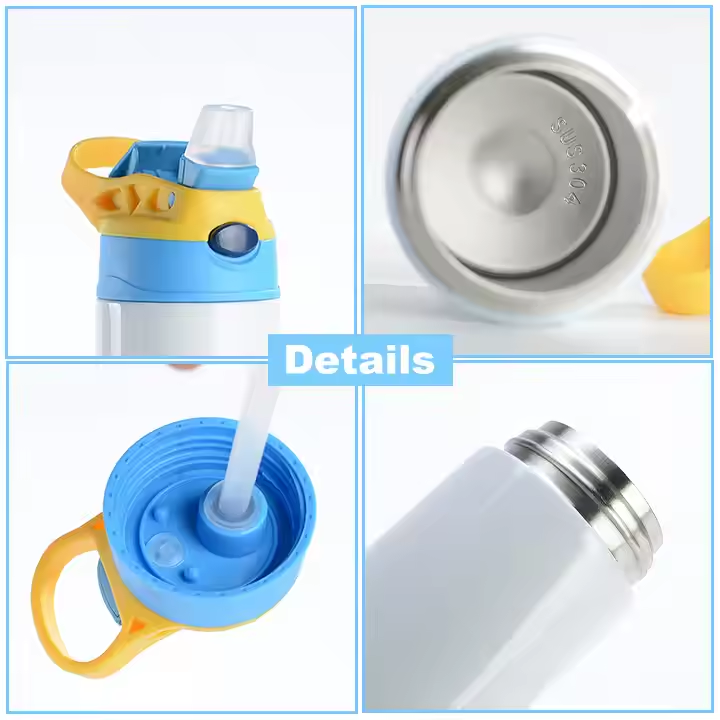 12oz Sublimation Kids Sippy Bottles